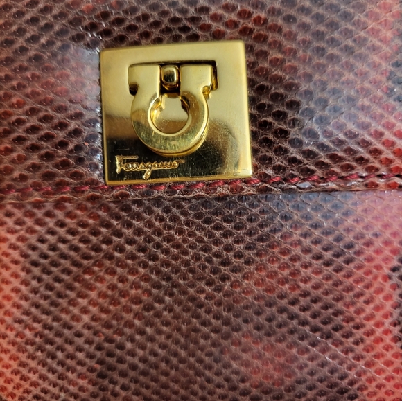 Authentic Salvatore Ferragamo mini python sling /belt bag. - Picture 8 of 13